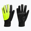 Férfi kerékpáros kesztyűk Rogelli Core II Winter Windproof fluor