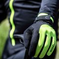 Férfi kerékpáros kesztyűk Rogelli Core II Winter Windproof fluor 3