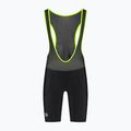 Rogelli Core Bib rövid férfi kerékpáros rövidnadrág fekete/fluor sárga 6