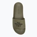 Férfi papucs Tommy Hilfiger Embroid 85 Pool Slide army green 5