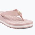 Női flip-flop papucs Tommy Hilfiger Im Th Chainprint Midwedge Sandal foggy pink 7