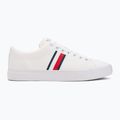 Tommy Hilfiger férfi edzőcipő Th Hi Vulc Low Core Stripes Mesh YBS fehér 2