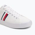Tommy Hilfiger férfi edzőcipő Th Hi Vulc Low Core Stripes Mesh YBS fehér 7