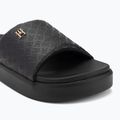 Női papucs Tommy Hilfiger Platform Monogram Poolslide black 7
