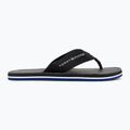 Férfi flip-flop papucs Tommy Hilfiger Leather Beach Sandal black 2
