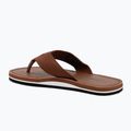 Férfi flip-flop papucs Tommy Hilfiger Leather Beach Sandal winter cognac 3