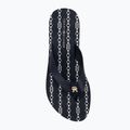 Női flip-flop papucs Tommy Hilfiger Im Th Chainprint Midwedge Sandal space blue 5