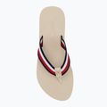 Női flip-flop papucs Tommy Hilfiger Corp Mid Wedge Beach Sandal muslin 5