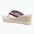 Női flip-flop papucs Tommy Hilfiger Corporate Wedge Beach Sandal muslin 3