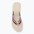 Női flip-flop papucs Tommy Hilfiger Corporate Wedge Beach Sandal muslin 5