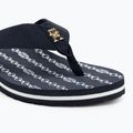 Női flip-flop papucs Tommy Hilfiger Chain Print Beach Sandal space blue 7