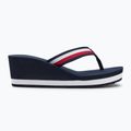 Női flip-flop papucs Tommy Hilfiger Corporate Wedge Beach Sandal space blue 2