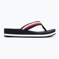 Női flip-flop papucs Tommy Hilfiger Corp Mid Wedge Beach Sandal space blue 2