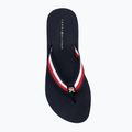 Női flip-flop papucs Tommy Hilfiger Corp Mid Wedge Beach Sandal space blue 5