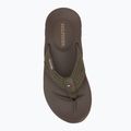 Férfi flip-flop papucs Tommy Hilfiger Molded Web Beach Sandal army green 5