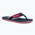 Férfi flip-flop papucs Tommy Hilfiger Patch Beach Sandal desert sky