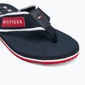 Férfi flip-flop papucs Tommy Hilfiger Patch Beach Sandal desert sky 7