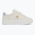 Tommy Hilfiger női Platform Court ecru/breezy kék cipő 2