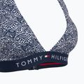 Tommy Hilfiger Halter Rp Print fürdőruha felső illusztrált hullám sötét éjszakai tengerészgyalogság 3