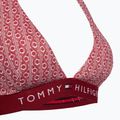 Tommy Hilfiger Halter Rp Print virágos csíkos fürdőruha felső regatta piros 3