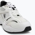 Calvin Klein női cipő YW0YW01807 Retro Tennis Mesh Ml fényes fehér/fekete 7