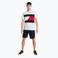 Férfi Tommy Hilfiger Colorblocked Mix Media S/S tréning póló fehér 2