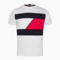 Férfi Tommy Hilfiger Colorblocked Mix Media S/S tréning póló fehér 5