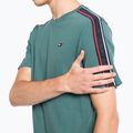 Tommy Hilfiger férfi edzőpóló Textured Tape zöld 4
