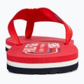 Női flip-flop papucs Tommy Hilfiger Global Stripes Flat Beach Sandal fierce red 6