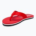 Női flip-flop papucs Tommy Hilfiger Global Stripes Flat Beach Sandal fierce red 7