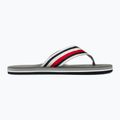 Férfi Tommy Hilfiger Massage Footbed Oly Beach Sandal antik ezüst flip flopok 2