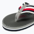 Férfi Tommy Hilfiger Massage Footbed Oly Beach Sandal antik ezüst flip flopok 7