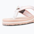 Tommy Hilfiger női Webbing Pool Slide 0LA ecru/whimsical pink flip-flopok 8