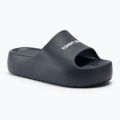 Női papucs Tommy Jeans Chunky Flatform Slide dark night navy
