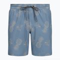 Férfi fürdőnadrág Hurley Pineapple Volley Swim Short Blue/Brown