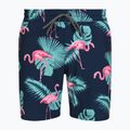 Férfi fürdőnadrág Hurley Flamingo Volley Swim Hort Navy