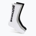 Zokni SKECHERS Terry Crew 1/2 3 pack grey/black