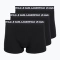 Férfi boxeralsók KARL LAGERFELD Logo Trunk 3 pár black