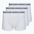 Férfi boxeralsók KARL LAGERFELD Logo Trunk 3 pár white