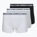 Férfi boxeralsó KARL LAGERFELD Logo Trunk 3 pár multicolor