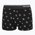 Férfi boxeralsó KARL LAGERFELD Ikon Aop Trunk 3 pár karl dot/ash black 3