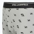 Férfi boxeralsó KARL LAGERFELD Ikon Aop Trunk 3 pár karl dot/ash black 6