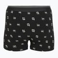 Férfi boxeralsó + zokni szett KARL LAGERFELD Ikon Trunk aop karl dot black 3