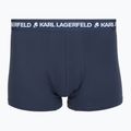 Férfi boxerek KARL LAGERFELD Logo Trunk Multiband 3 pár dark sea/indigo/blue 3