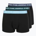 Férfi boxeralsók KARL LAGERFELD Logo Trunk Colorband 3 pár dark sea/indigo/blue