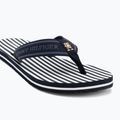 Női flip-flop papucs Tommy Hilfiger Stripes Beach Sandal space blue 7