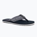 Férfi flip-flop papucs Tommy Hilfiger Chambray Beach Sandal desert sky