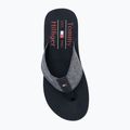 Férfi flip-flop papucs Tommy Hilfiger Chambray Beach Sandal desert sky 5