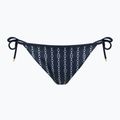 Tommy Hilfiger Cheeky String fürdőruha alsó oldalsó nyakkendő nyomtatás zászlós lánc sötét éjszakai tengerészgyalogság