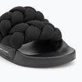 Női papucs Tommy Jeans Braided Slide frozen black 7